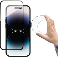 Wozinsky Full Cover Flexi Nano Glass tempered glass for iPhone 14 Pro flexible with a black frame