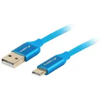 Lanberg Usb C 3.0 0.5 M Cable Blau Blau One Size