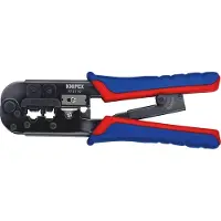 Knipex Crimping Pliers For Western Plugs 190 Mm Bleu