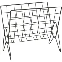 Atmosphera Porte revue en métal - Moderne life - Noir