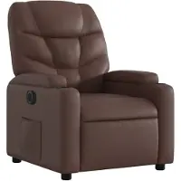 vidaXL Fauteuil relax électrique marron similicuir