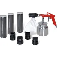 vidaXL Kit de sableuse à air 3 bouteilles de sable et 4 buses incluses
