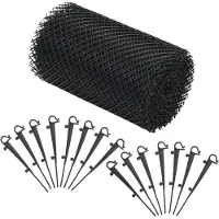 vidaXL Maille de gouttière 4 pcs avec clips PEHD 1,08 ?