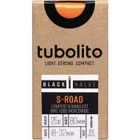 Tubolito S-road Sv Presta 80mm Inner Tube Orange 700C / 18-28