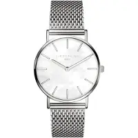 Liebeskind berlin Montre à affichage analogique argent / blanc perle