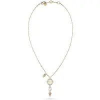 Philipp Plein Chaîne or / blanc perle