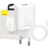 Baseus Super Si Quick Charger 1C 30W (Blanc)