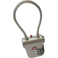 Travelsafe Cadenas à combinaison TSA avec câble