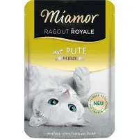 Miamor 22x100g Ragoût Royal en gelée dinde - Pâtée pour chat