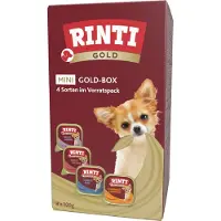 Rinti Lot mixte Gold Mini 8 x 100 g pour chien - lot mixte (4 variétés)