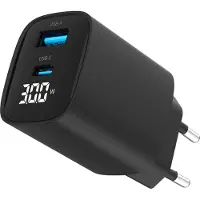 24.Se TA-UC-PDQC30LCD-BK-01, Intérieur, CA, 12 V, 3,4 A, Noir