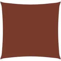 vidaXL Voile de parasol tissu oxford carré 7x7 m terre cuite