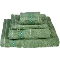 Pip studio Serviette de Douche Pip Studio Jasmin Jacquard Green (Lot de 3)