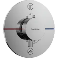 Hansgrohe robinet thermostatique encastré ShowerSelect Comfort S pour 2 points de puisage, finition chrome