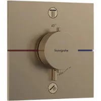 Hansgrohe robinet thermostatique encastré ShowerSelect Comfort E pour 2 points de puisage, finition bronze brossé