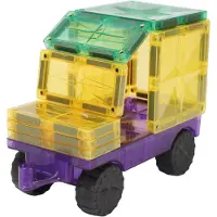 Cleverclixx Jeu de construction magnétique avec un ensemble de 25 roues,