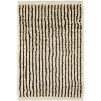 Ferm Living Kami Knotted Rug Off-white|Coffee | 80 x 120