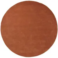 Ferm Living Stille Tapis Touffeté Rond Red Brown