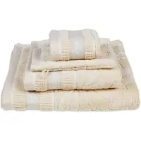 Pip studio Serviette de Douche Pip Studio Jasmin Jacquard Sand (Lot de 3)