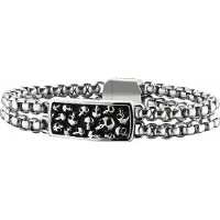 Police Pj25698bss01l Bracelet Argenté Homme