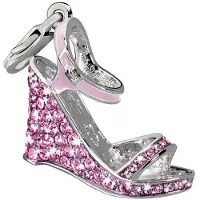 Glamour Charms Für Damen Gs1-30 Rosa 4 Cm, (Argent massif 925, Cristal Swarovski)