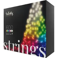 Twinkly Strings Lumières de Noël Blanc et Couleur 100 Lampes