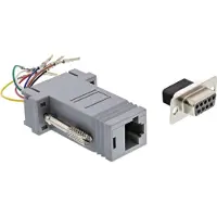 InLine adaptateur, 9 broches Sub D prise femelle à RJ45 prise femelle