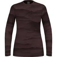 Odlo Merino Ridgelines Long Sleeve Base Layer Marron S Femme