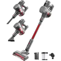 Auronic - Aspirateur sans fil 220W - Gris/Rouge