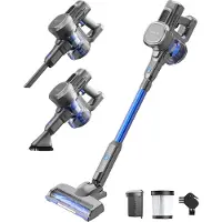 Auronic Stick hoover - Sans fil - Sans sac - Alimenté par batterie - Autonome - 220 W - Gris/Bleu