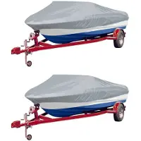 vidaXL Taud de bateau 2 pcs. Gris Longueur 427-488 cm Largeur 173 cm