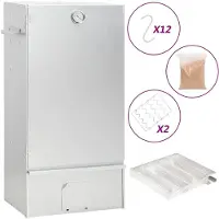 vidaXL Fumoir avec générateur de fumée froide Acier galvanisé