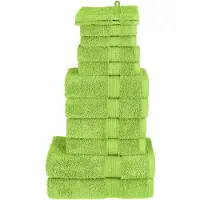 vidaXL Ensemble de serviettes de qualité supérieure SOLUND 12 pcs vert