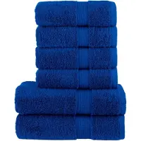 vidaXL Ensemble de serviettes de qualité supérieure SOLUND 6 pcs bleu