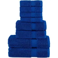 vidaXL Ensemble de serviettes de qualité supérieure SOLUND 8 pcs bleu