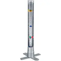 TRIO Colonne lumineuse LED Colonne d'eau avec poissons & changement de couleur Lampe à bulles 61cm