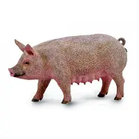 Collecta figurine de jeu cochon rose 10 x 5 cm