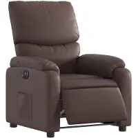 vidaXL Fauteuil relax électrique marron similicuir