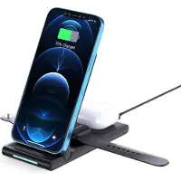 MMOBIEL Station de recharge sans fil pour téléphone, Apple Watch et AirPods - Chargeur 3 en 1