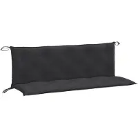 vidaXL Coussins de banc de jardin 2 pcs. Melange Anthracite 150x50x7 cm Tissu