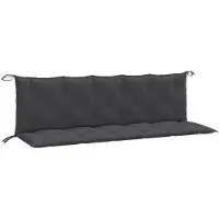 vidaXL Coussins de banc de jardin lot de 2 anthracite mélangé tissu