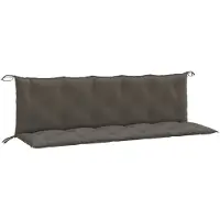vidaXL Coussins de banc de jardin 2 pcs. Melange Gris foncé 180x50x7 cm Tissu