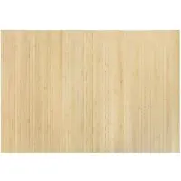 vidaXL Tapis rectangulaire naturel clair 70x100 cm bambou