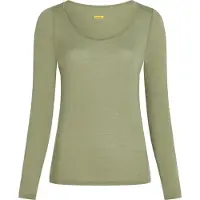 Icebreaker Merino 150 Siren Sweetheart Long Sleeve Base Layer Vert S Femme