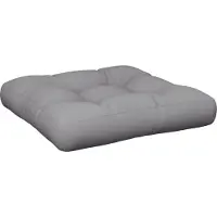 vidaXL Coussin de palette gris 50x50x12 cm tissu