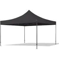 TOOLPORT 4x4 m Tonnelle pliante Acier, PVC 800, noir