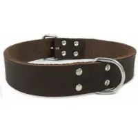 Brekz Collier en cuir marron pour chien