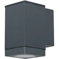 V-TAC Lampe murale d'extérieur - Down Wall Fittings - GU10 Holder - IP44 - Dark Grey