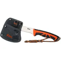 Sol - Hachette de survie - Stoke Camp Hatchet en Bois - Orange