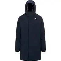 K-way - Parka longue et doublée - Thomas Bonded Blue Depht / Blue Depht pour Homme - Taille S - Navy
